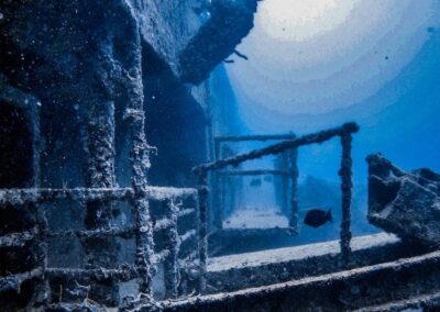 wreck diving on the vandenberg